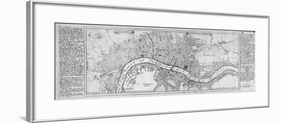 Map of London, 1700-Augustae Vindelicorum-Framed Giclee Print