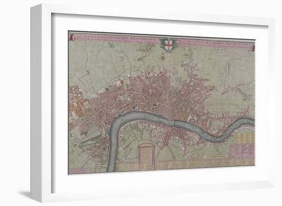 Map of London, 1725-null-Framed Giclee Print