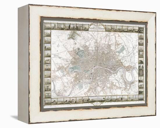 Map of London, 1851-J Rapkin-Framed Premier Image Canvas