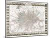Map of London, 1851-J Rapkin-Mounted Giclee Print
