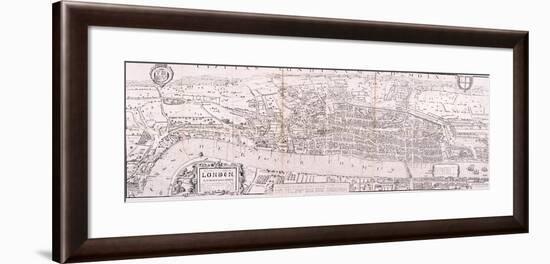 Map of London, C1560-null-Framed Giclee Print