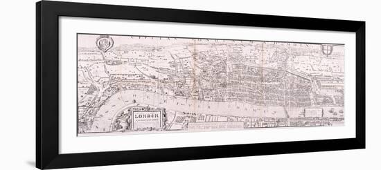 Map of London, C1560-null-Framed Giclee Print