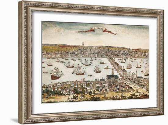 Map of London in 18th C-null-Framed Art Print