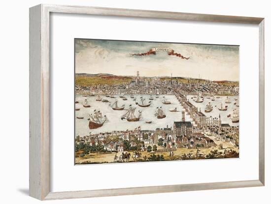 Map of London in 18th C-null-Framed Art Print