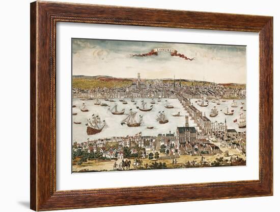 Map of London in 18th C--Framed Art Print