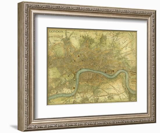 Map of London-Vision Studio-Framed Art Print