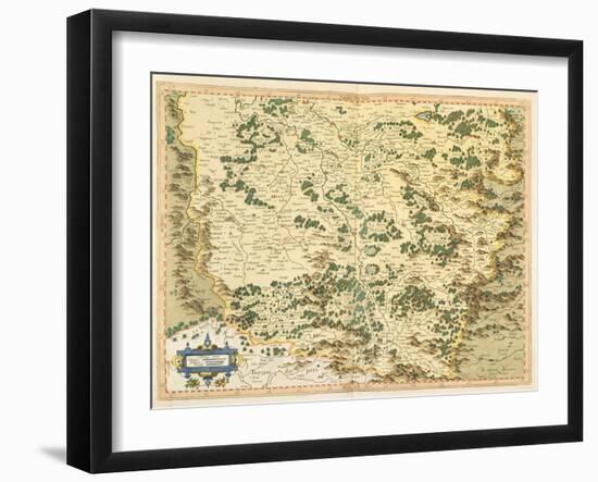 Map of Lotharingia, from 'Atlas Sive Cosmographicae Meditationes De Fabrica Mundi Et Fabricati…-Gerardus Mercator-Framed Giclee Print