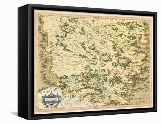 Map of Lotharingia, from 'Atlas Sive Cosmographicae Meditationes De Fabrica Mundi Et Fabricati…-Gerardus Mercator-Framed Premier Image Canvas