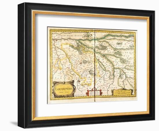 Map of Loudunois in 1627, 1631-null-Framed Giclee Print