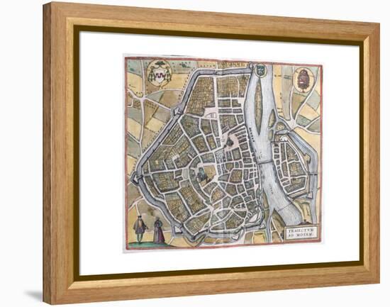 Map of Maastricht from Civitates Orbis Terrarum-null-Framed Premier Image Canvas