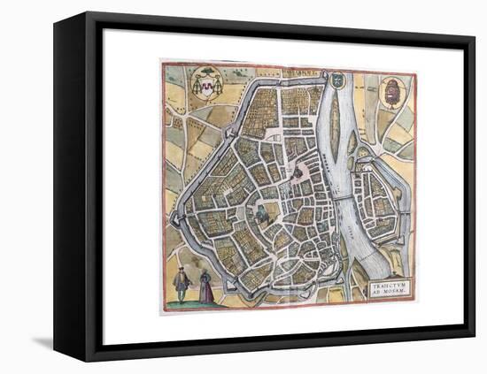 Map of Maastricht from Civitates Orbis Terrarum-null-Framed Premier Image Canvas