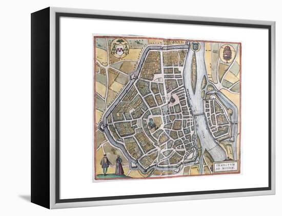 Map of Maastricht from Civitates Orbis Terrarum-null-Framed Premier Image Canvas