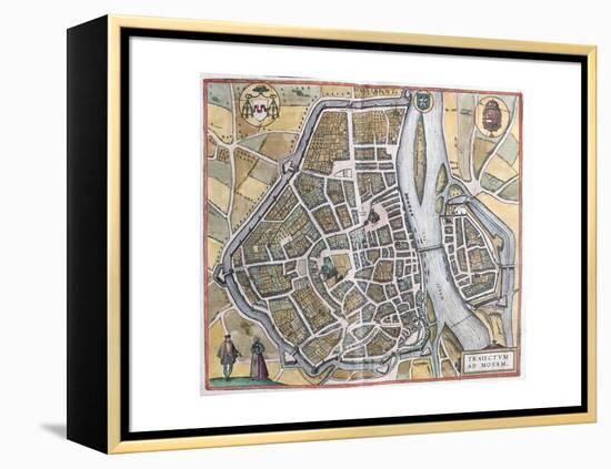 Map of Maastricht from Civitates Orbis Terrarum-null-Framed Premier Image Canvas