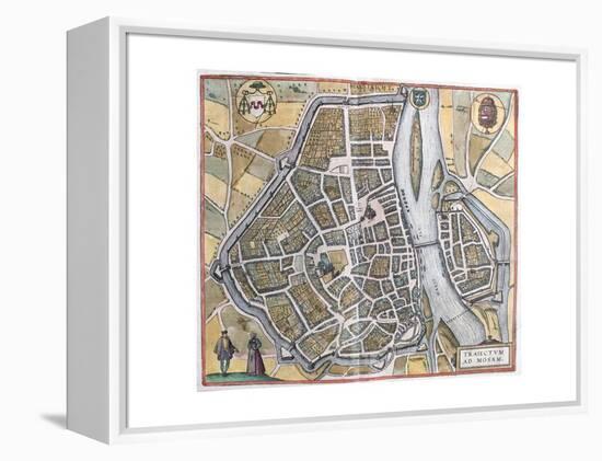 Map of Maastricht from Civitates Orbis Terrarum-null-Framed Premier Image Canvas