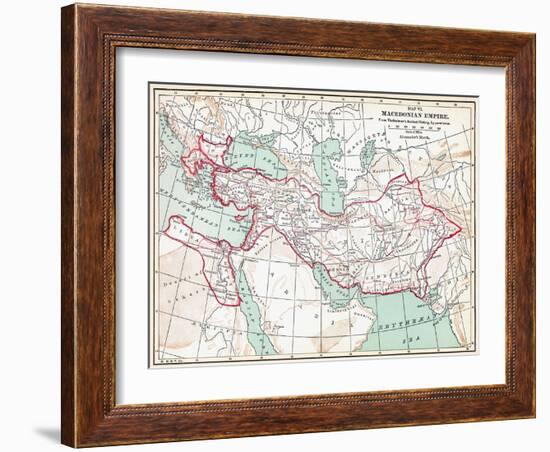Map Of Macedonian Empire-null-Framed Giclee Print