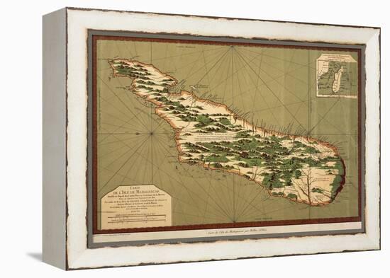 Map of Madagascar, 1766-Jacques-Nicolas Bellin-Framed Premier Image Canvas