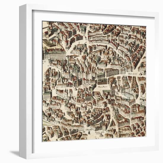 Map of Madrid-F. de Witt-Framed Premium Giclee Print