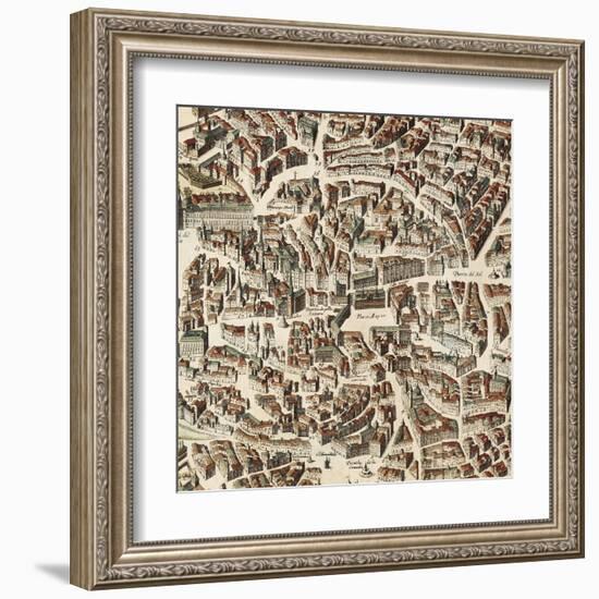 Map of Madrid-F. de Witt-Framed Art Print