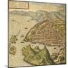 Map of Marseille from Civitates Orbis Terrarum-null-Mounted Giclee Print