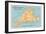 Map of Martha's Vineyard-null-Framed Art Print