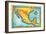 Map of Mexico-Jennifer Thermes-Framed Photographic Print