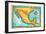 Map of Mexico-Jennifer Thermes-Framed Photographic Print