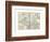 Map of Michigan, Northern Part-Encyclopaedia Britannica-Framed Giclee Print