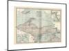 Map of Michigan, Northern Part-Encyclopaedia Britannica-Mounted Giclee Print