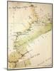 Map of Morocco from Grand or High Atlas Region-null-Mounted Giclee Print