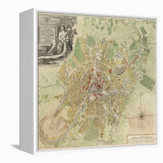Map of Moscow, 1739-Ivan Fyodorovich Michurin-Framed Premier Image Canvas
