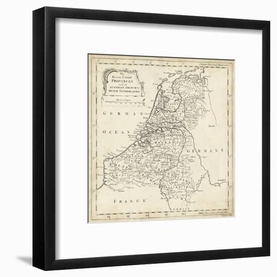 Map of Netherlands-T. Jeffreys-Framed Art Print