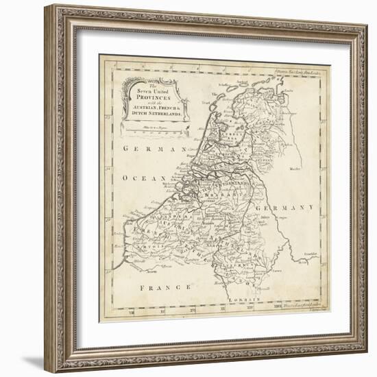 Map of Netherlands-T. Jeffreys-Framed Art Print