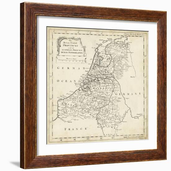 Map of Netherlands-T. Jeffreys-Framed Art Print