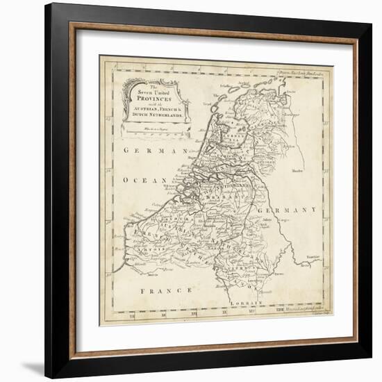 Map of Netherlands-T. Jeffreys-Framed Art Print