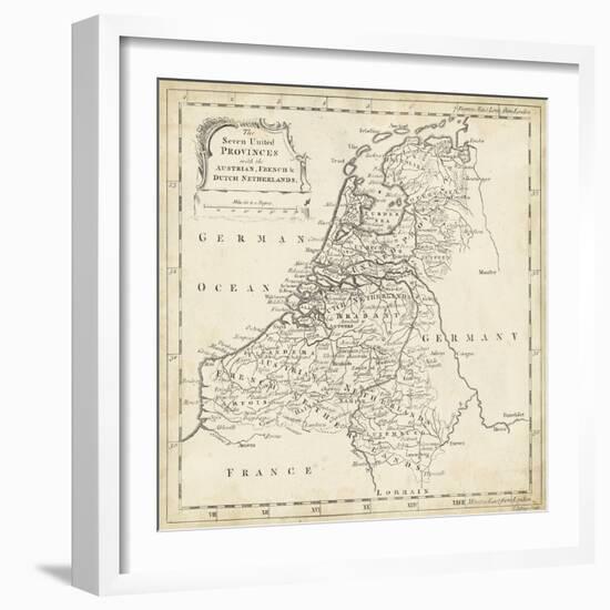 Map of Netherlands-T. Jeffreys-Framed Art Print