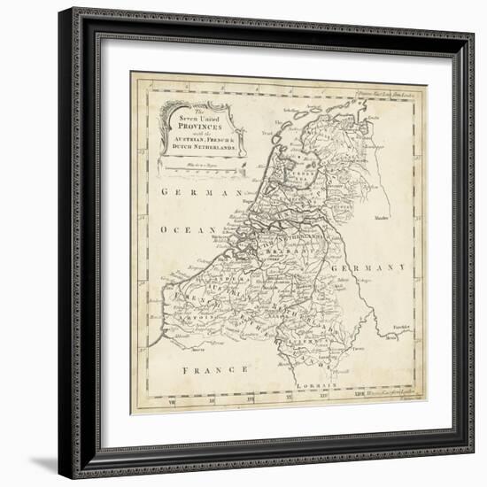 Map of Netherlands-T. Jeffreys-Framed Art Print