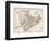 Map of New Brunswick and Nova Scotia and Prince Edward Island (Canada) in the Atlantic Ocean, Circa-null-Framed Giclee Print