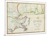Map of New Orleans and Adjacent Country, c.1815-John Melish-Mounted Art Print