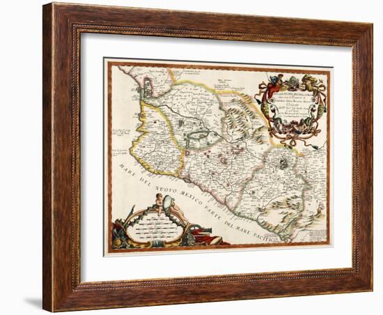 Map of New Spain (Mexico), 16th Century-Science Source-Framed Giclee Print