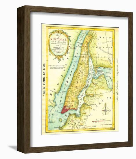 Map of New York City 1869-Kitchen - Shannon-Framed Art Print