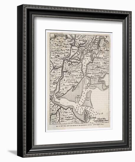 Map of New York from the Middle of the Eighteenth Century-null-Framed Photographic Print