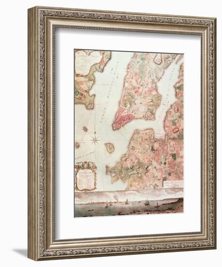 Map of New York in 1766-67-null-Framed Giclee Print