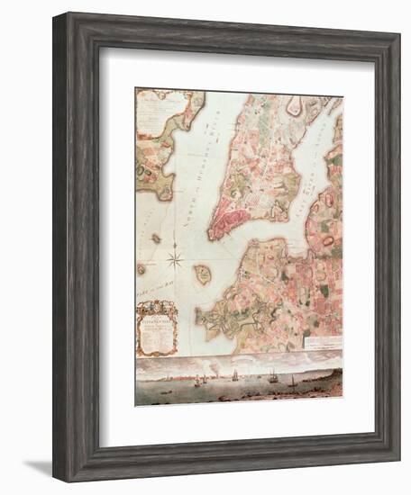 Map of New York in 1766-67-null-Framed Giclee Print