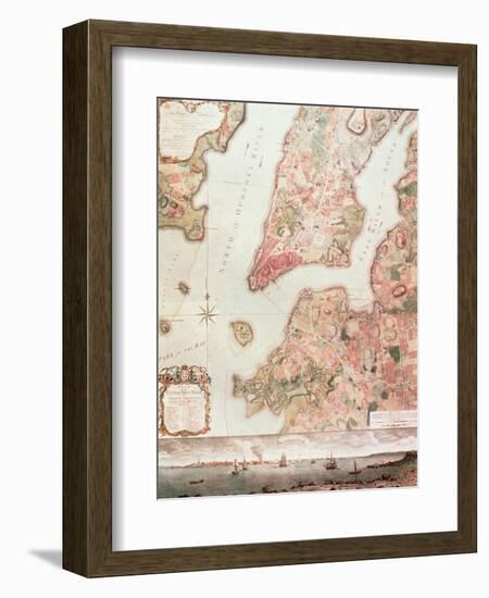 Map of New York in 1766-67-null-Framed Giclee Print