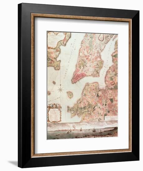 Map of New York in 1766-67-null-Framed Giclee Print