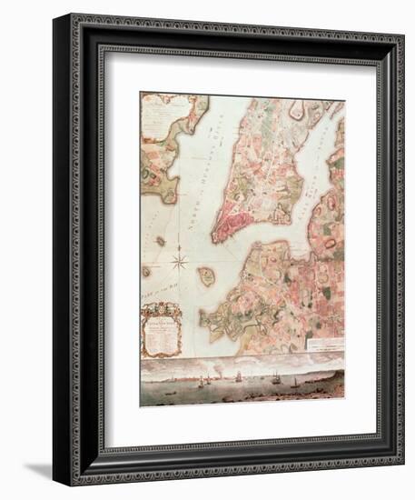 Map of New York in 1766-67-null-Framed Giclee Print