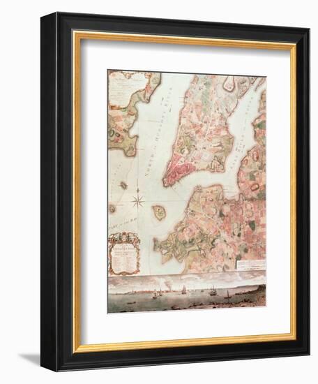 Map of New York in 1766-67-null-Framed Giclee Print