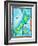 Map of New Zealand-Jennifer Thermes-Framed Photographic Print