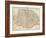 Map of Norfolk, England, 1870s-null-Framed Premium Giclee Print