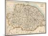 Map of Norfolk, England, 1870s-null-Mounted Giclee Print